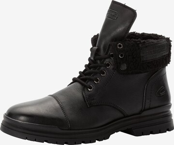 CAMEL ACTIVE Lace-Up Boots in Black: front