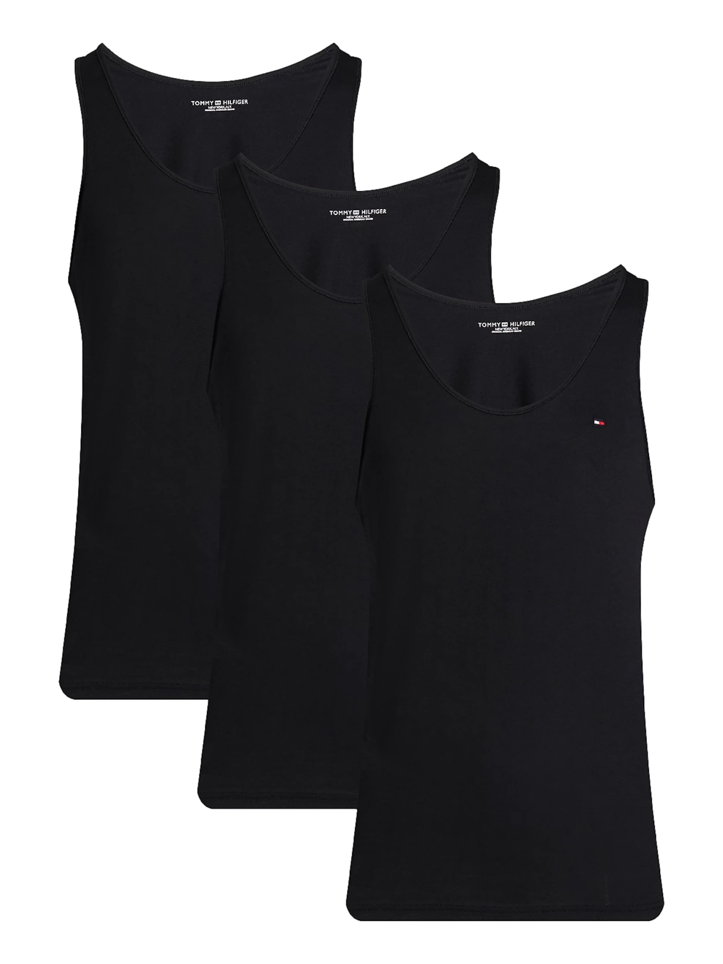 Maglietta intima di TOMMY HILFIGER in nero: frontale