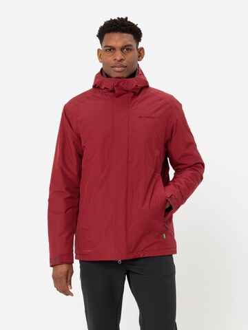 VAUDE Outdoorjas ' Rosemoor ' in Rood: voorkant
