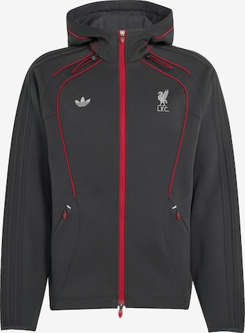Giacca di felpa 'Lfc Teamgeist 26' di ADIDAS ORIGINALS in grigio: frontale