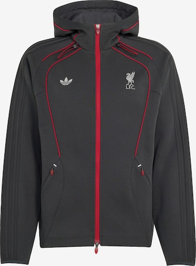XS dydžio Džemperis 'Lfc Teamgeist 26' iš ADIDAS ORIGINALS, spalva – antracito spalva / raudona, Prekių apžvalga