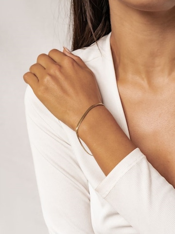 Hey Happiness Armband 'Serpent Flat' in Goud