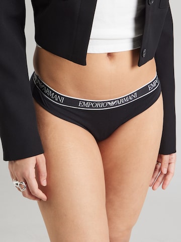 Slip di Emporio Armani in nero: frontale
