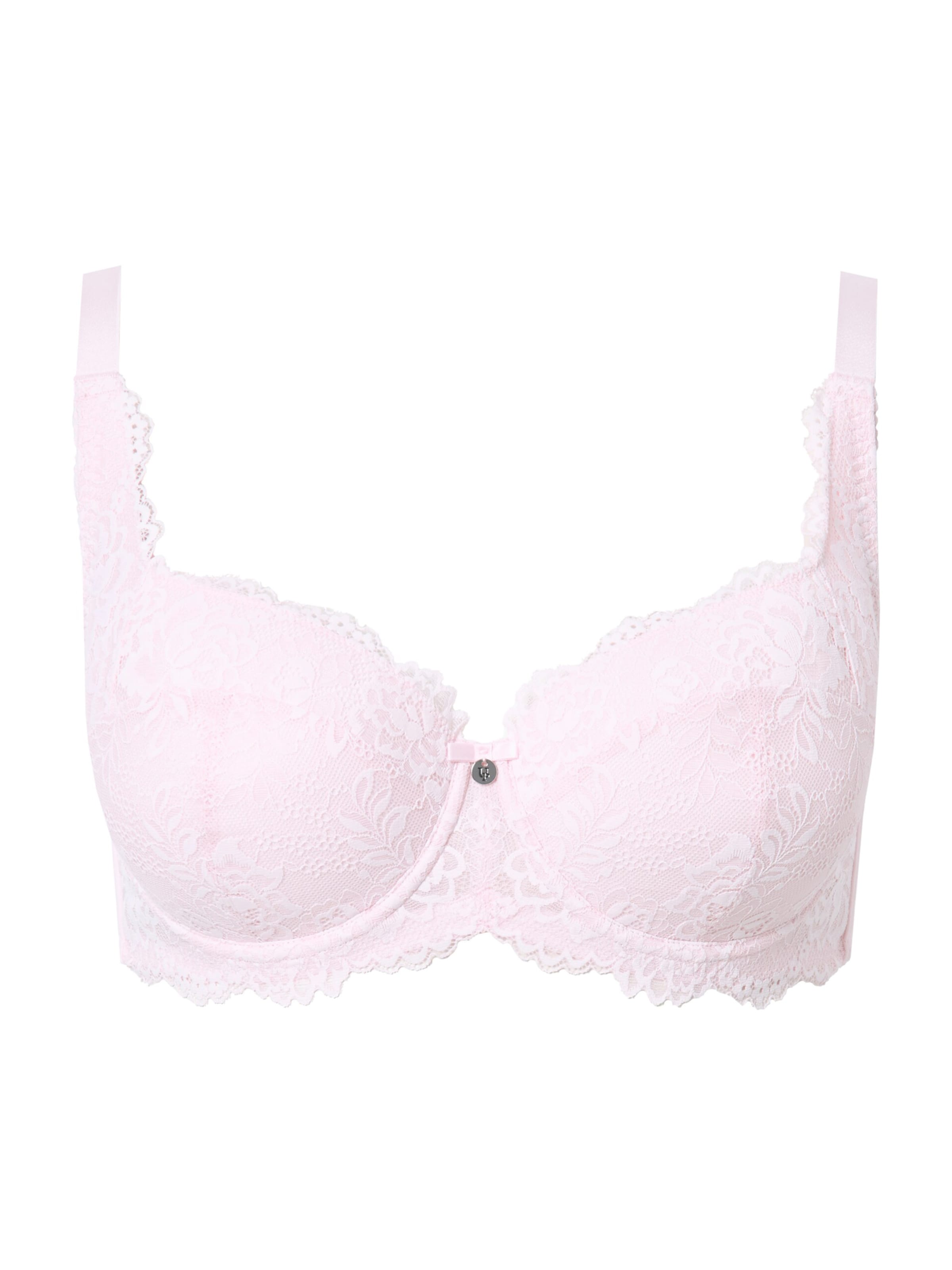 Ulla Popken T-Shirt BH in Pink: Vorderseite