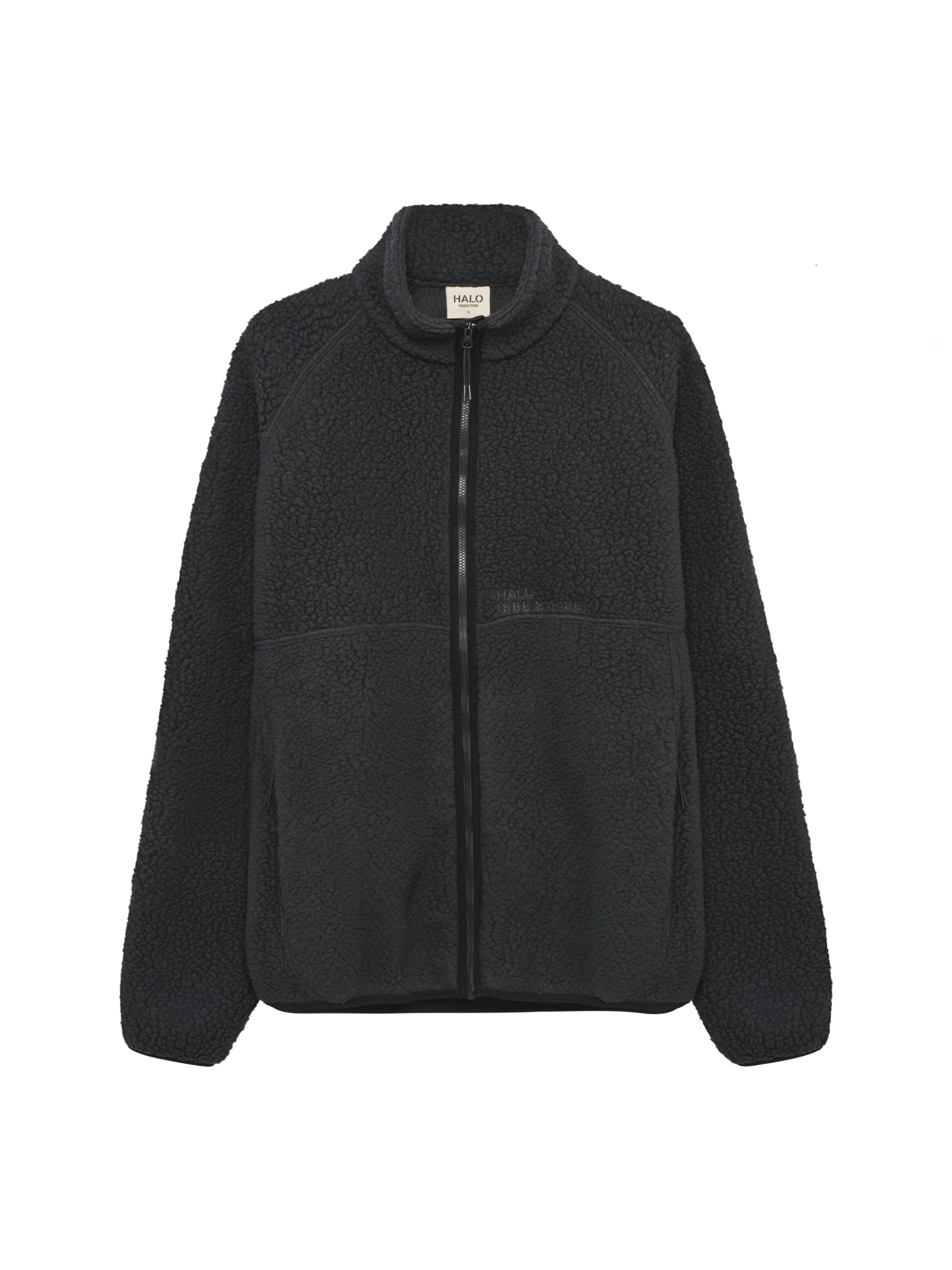 HALO Fleecejacke in Grau: Vorderseite