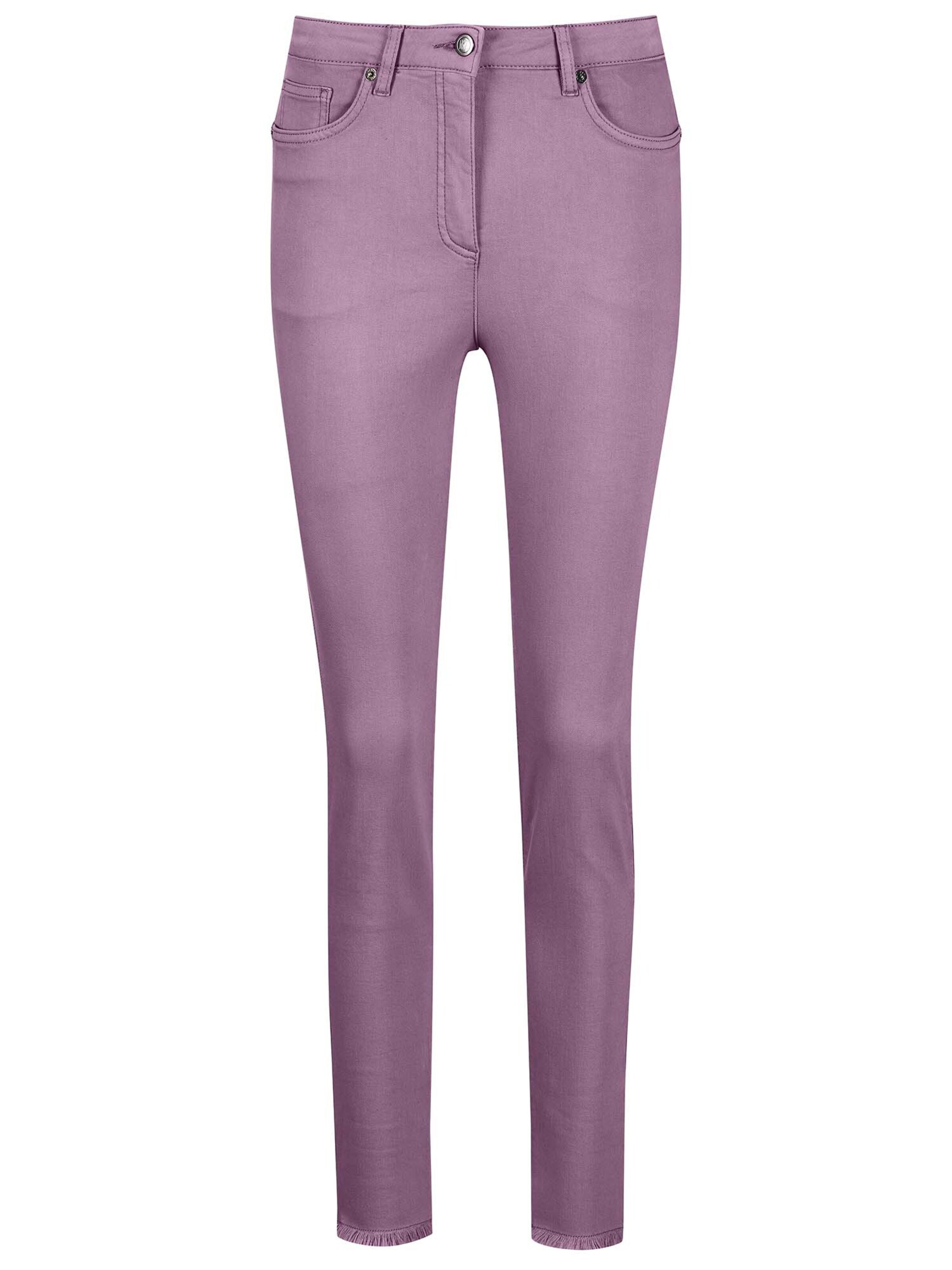 Skinny Jean MADELEINE en violet : devant