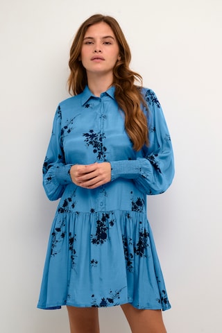 Kaffe Skjortklänning 'Gilla' i blå: framsida