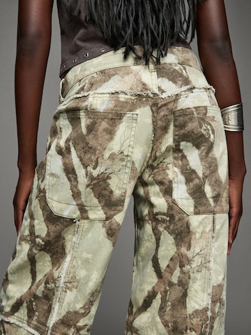 Wide Leg Jean Bershka en vert