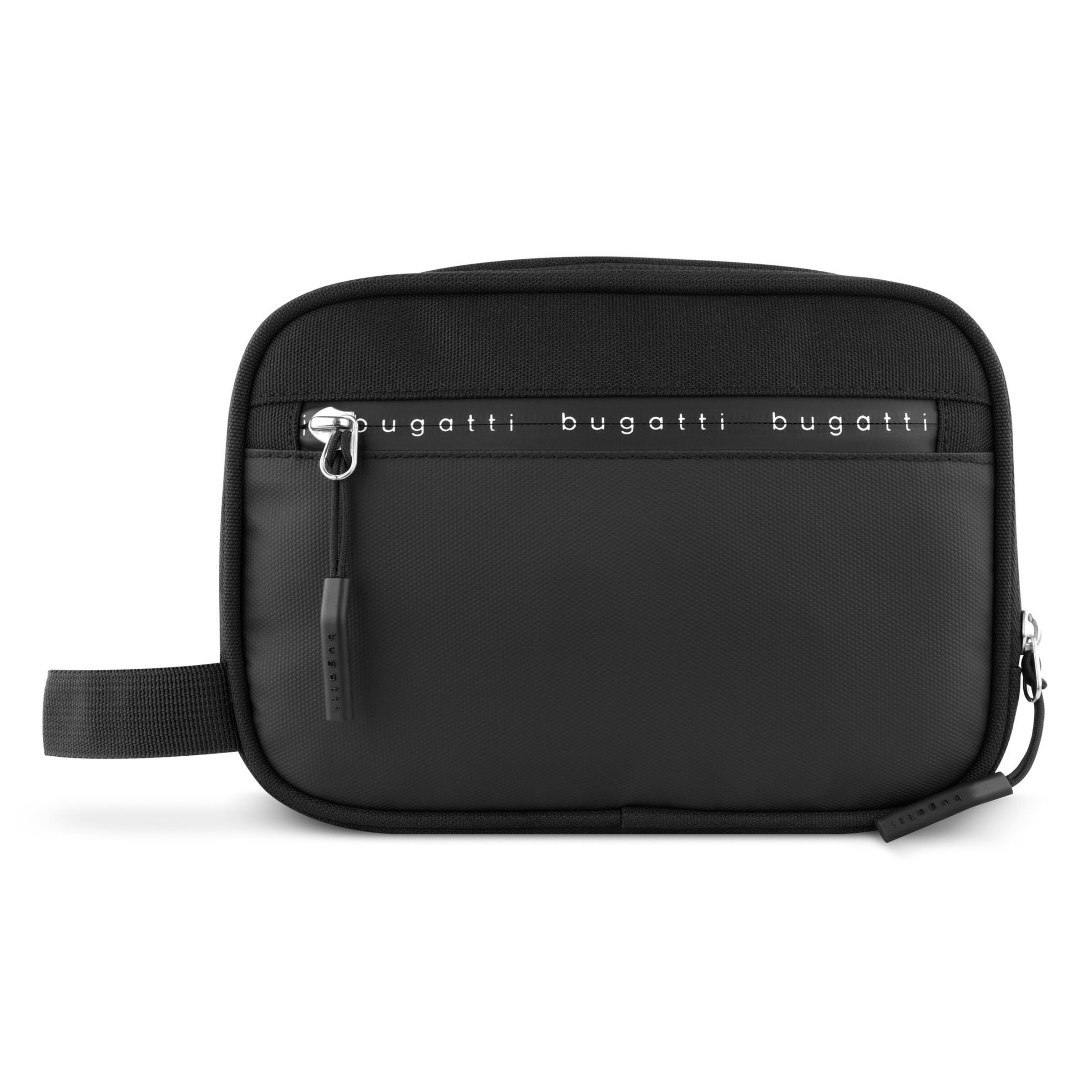 bugatti Kulturtasche 'Blanc Delight' in Schwarz: Vorderseite