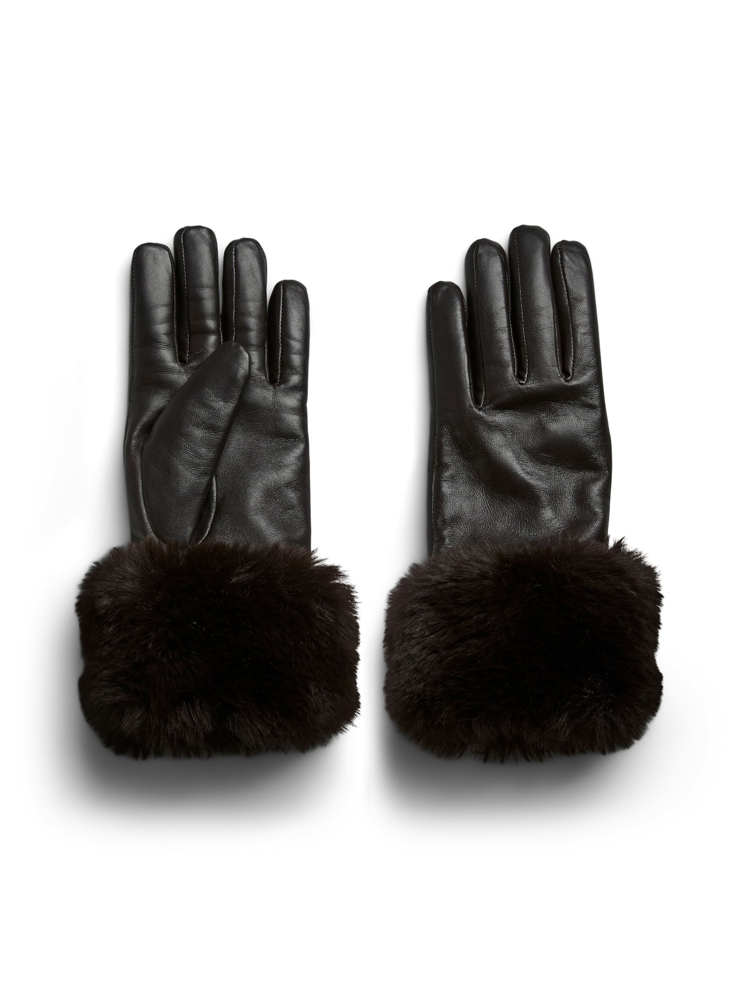 YAS Fingerhandsker 'MAJA' i brun: forside