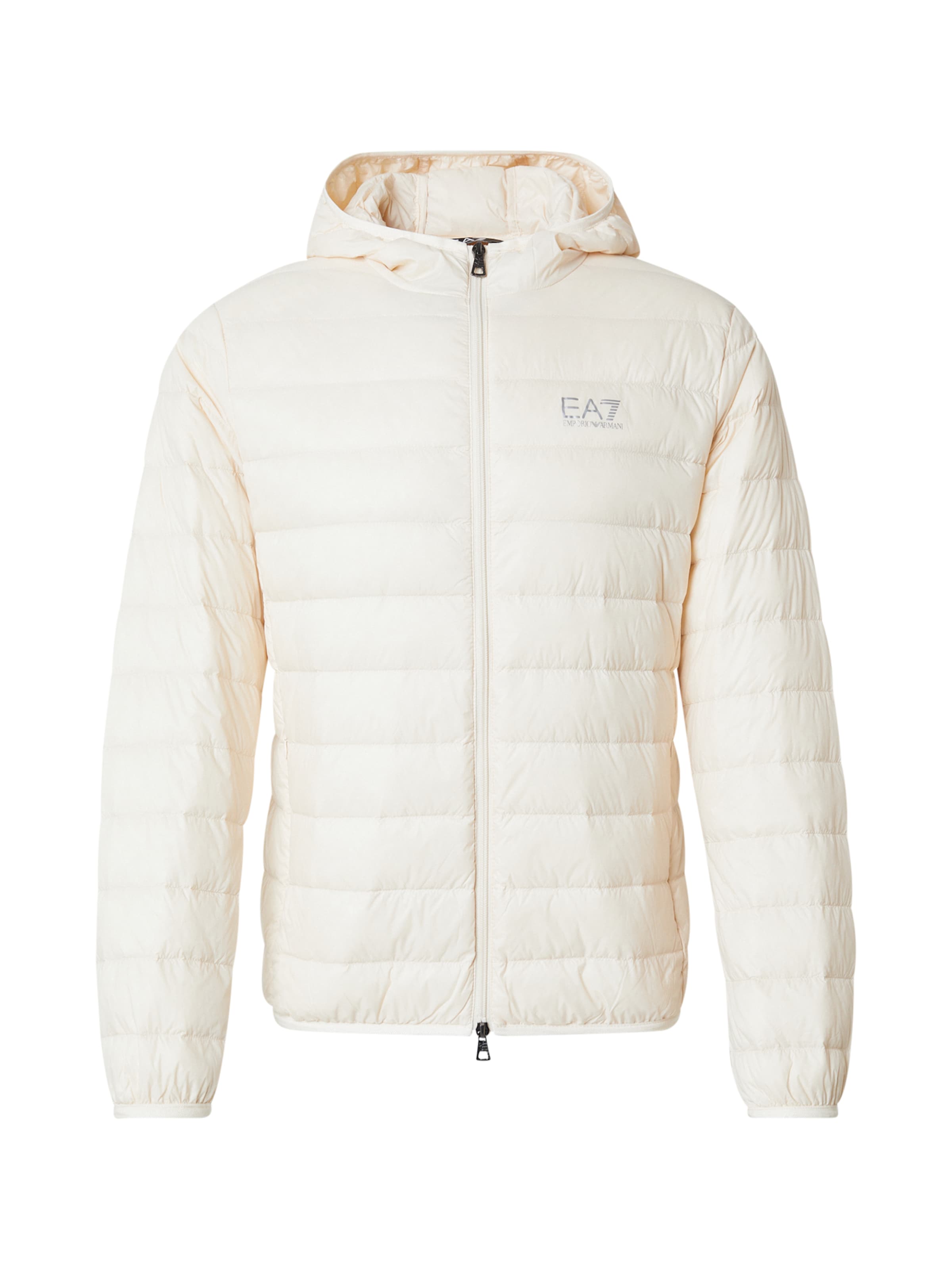 EA7 Emporio Armani Přechodná bunda – šedá: přední strana