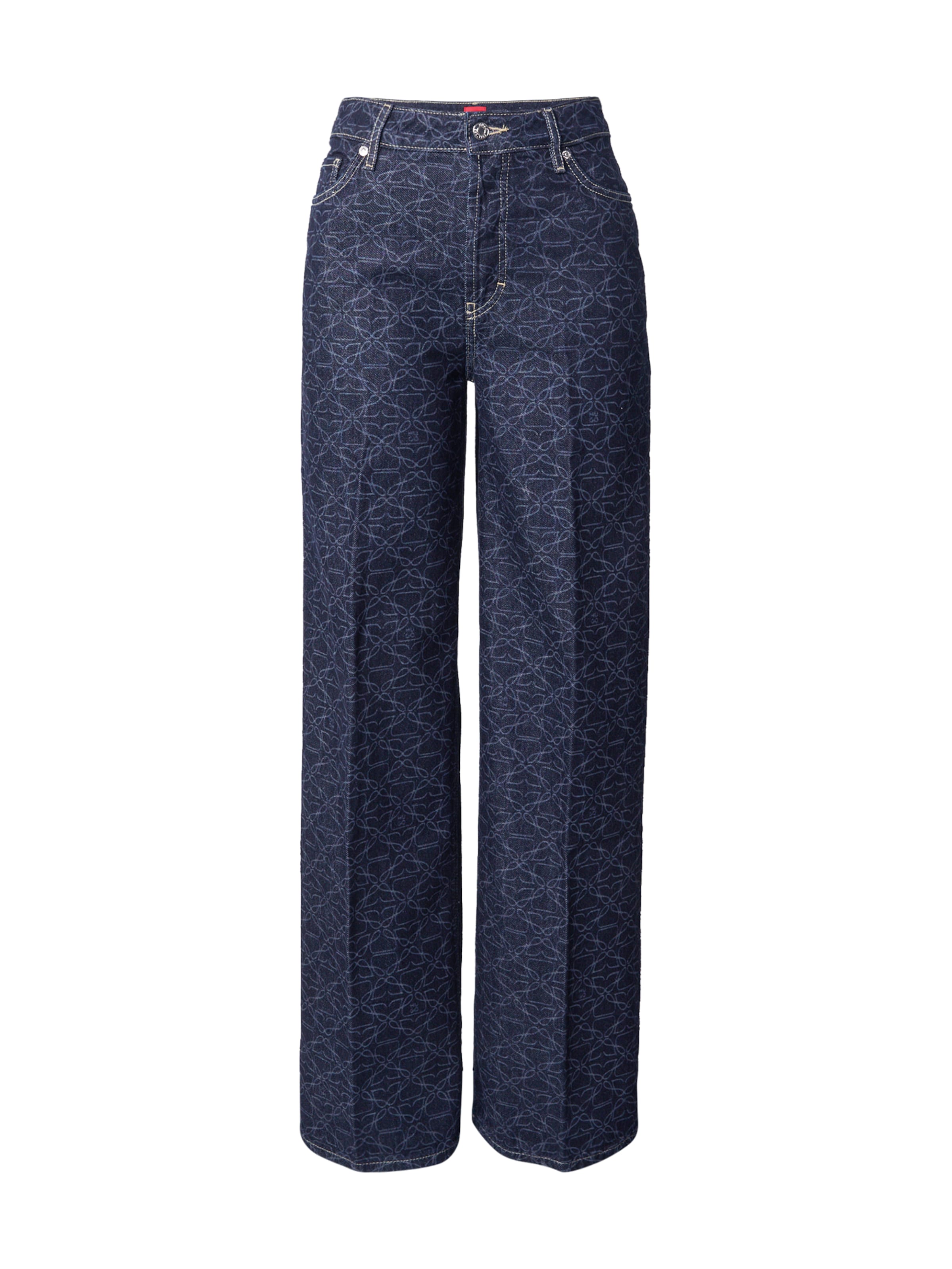 HUGO Voľný strih Džínsy '937_13' - Modrá: predná strana