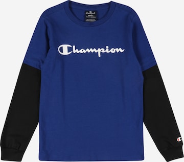 Champion Authentic Athletic Apparel Tričko – modrá: přední strana