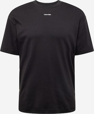 Tricou 'NANO' de la Calvin Klein pe negru: față