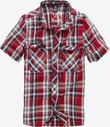 Brandit Regular fit Overhemd 'Roadstar' in Rood: voorkant
