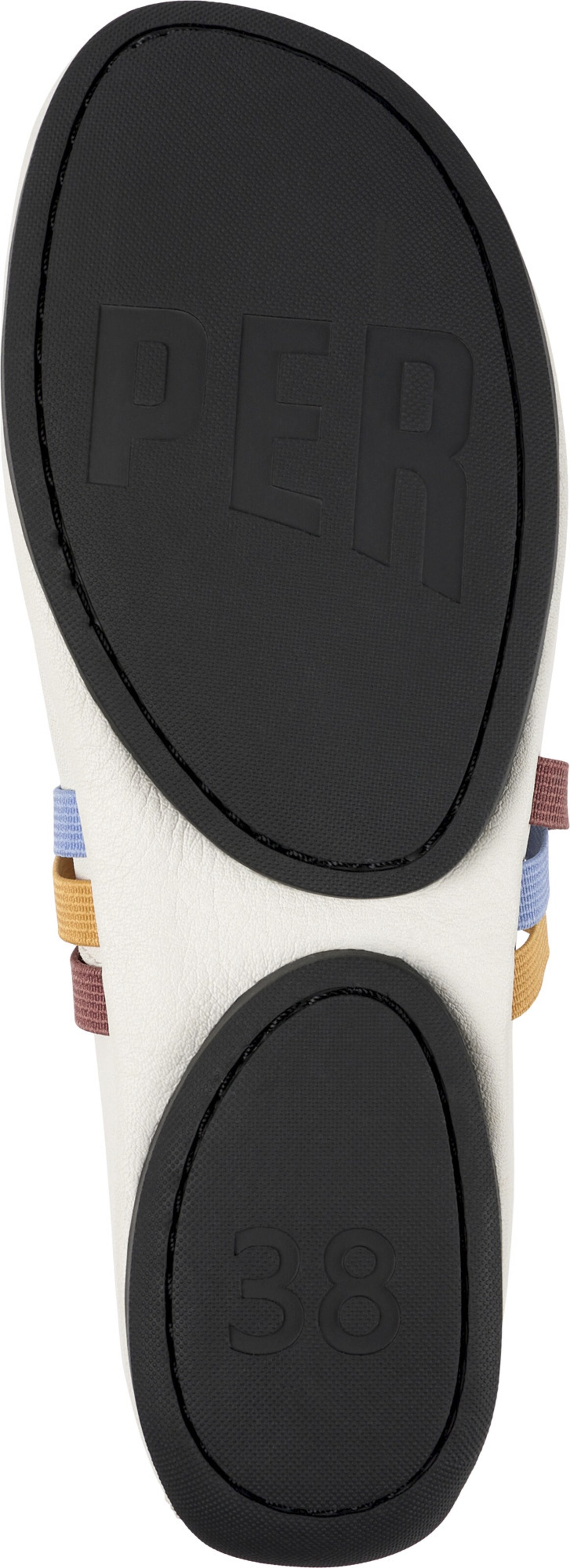 Ballerina con cinturino 'Right Nina' di CAMPER in bianco