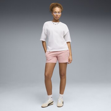 PUMA Regular Trousers 'Essentials' in Pink