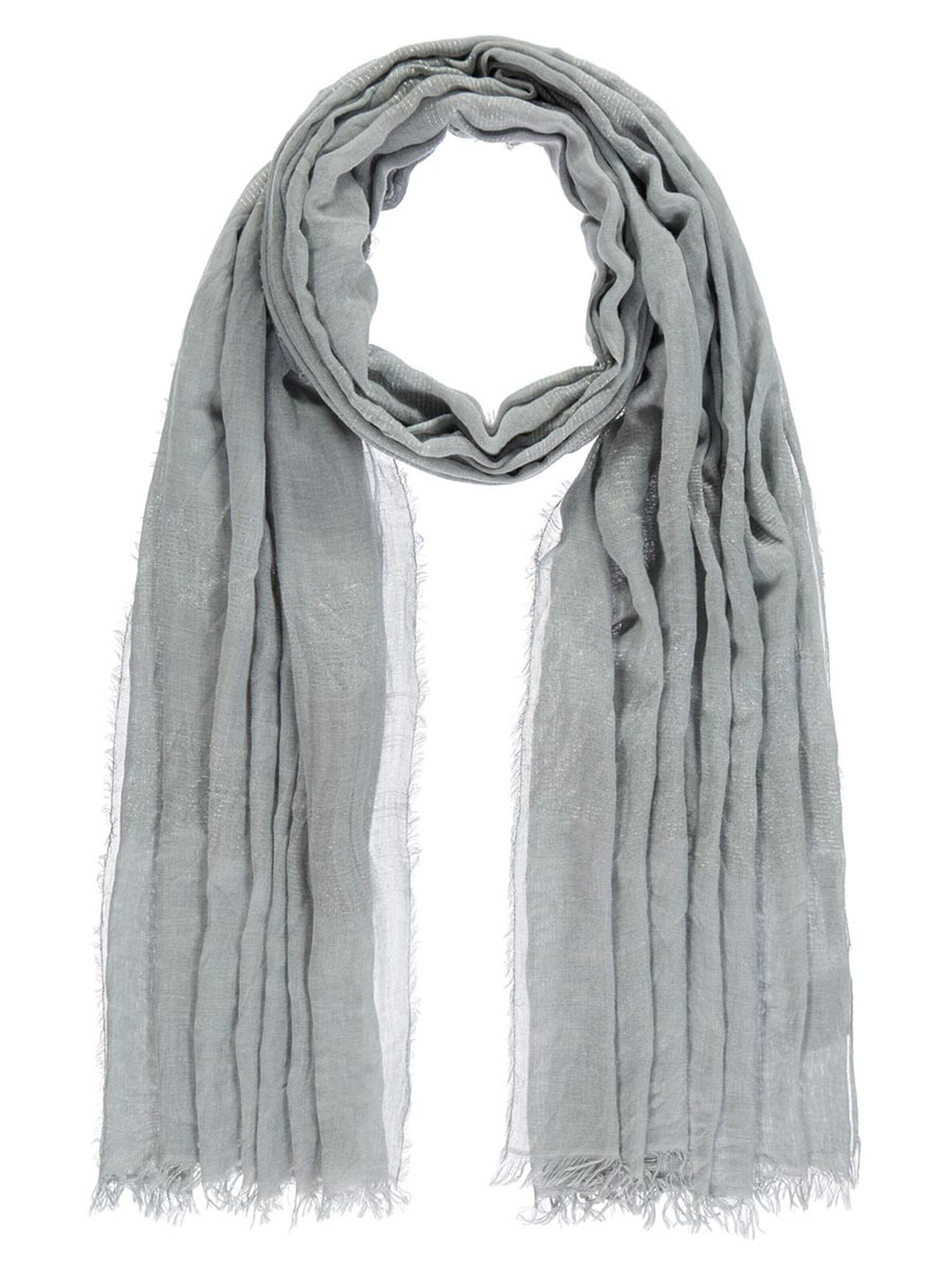 Passigatti Wrap 'Schal m. Silber-Lurexeffekten' in Grey: front