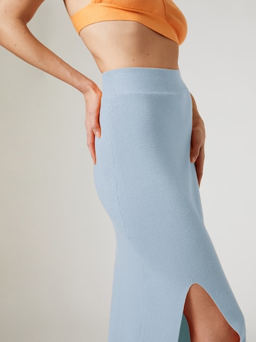 ABOUT YOU x Laura Giurcanu Skirt 'Thea' in Blue