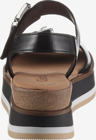 GABOR Strap Sandals in Black