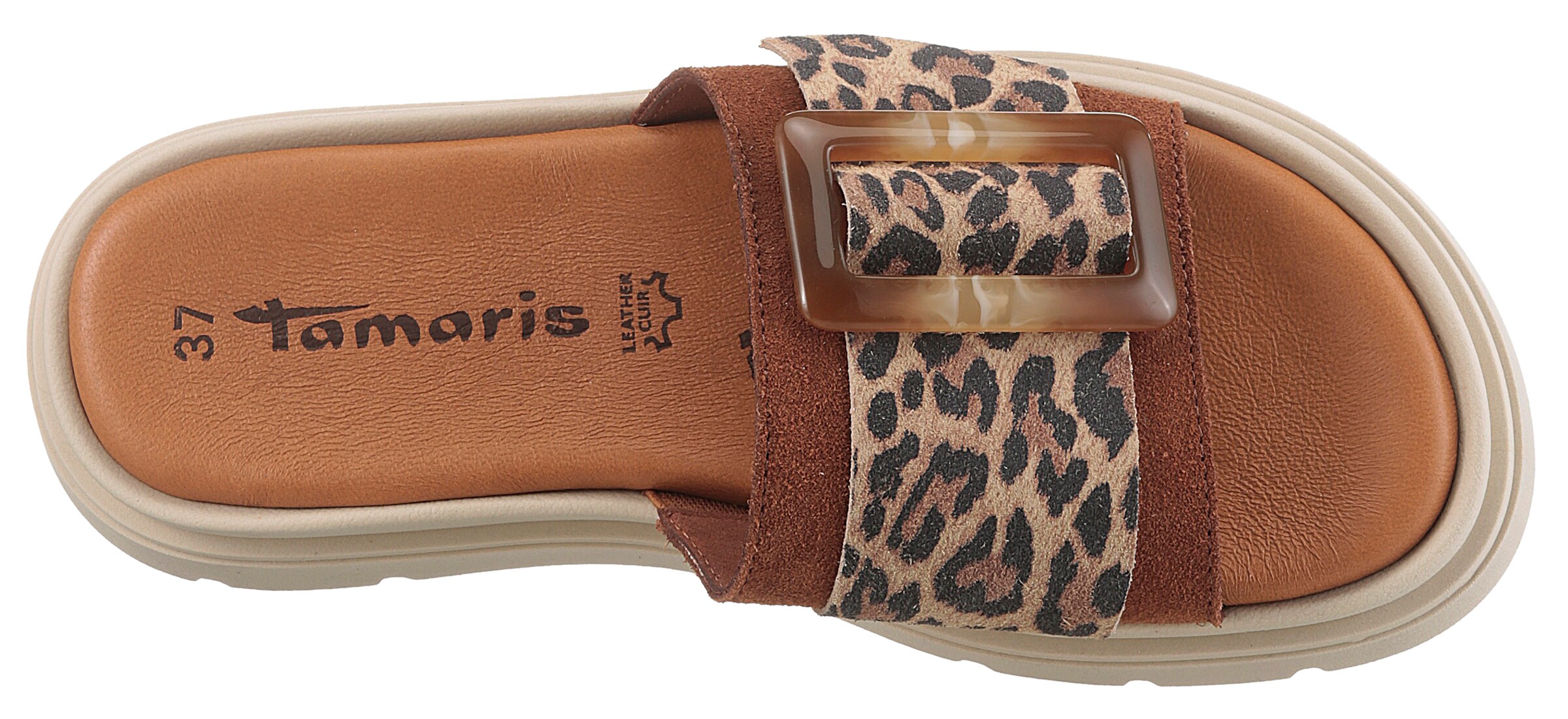 Tamaris Mules in Brown