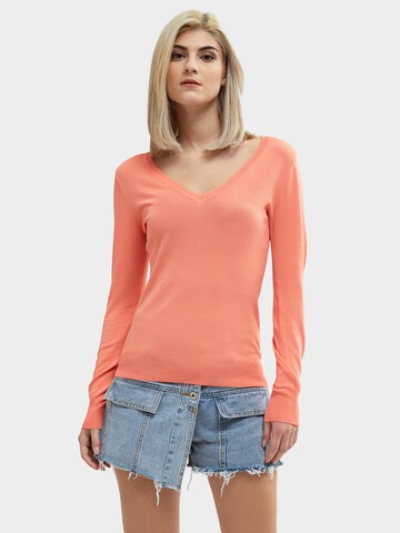 Influencer Sweater in Orange: front