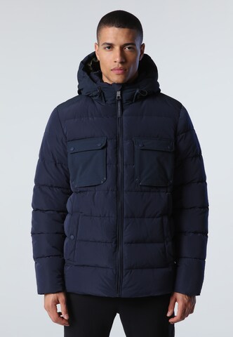 North Sails Winter Jacket in Blue: front