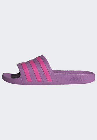 ADIDAS PERFORMANCE Beach & Pool Shoes 'Adilette Aqua' in Purple: front
