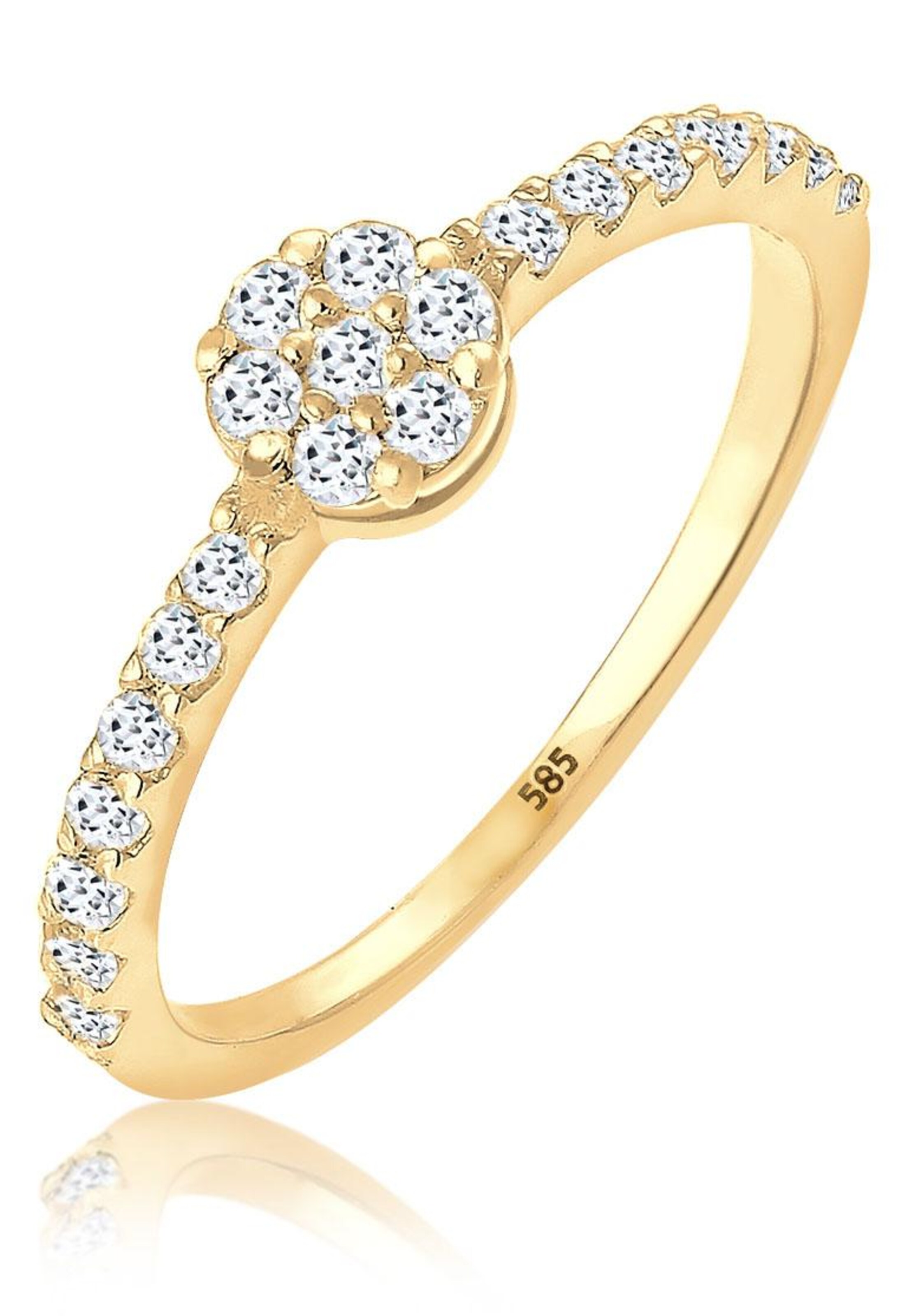 ELLI PREMIUM Ring in Gold: Vorderseite