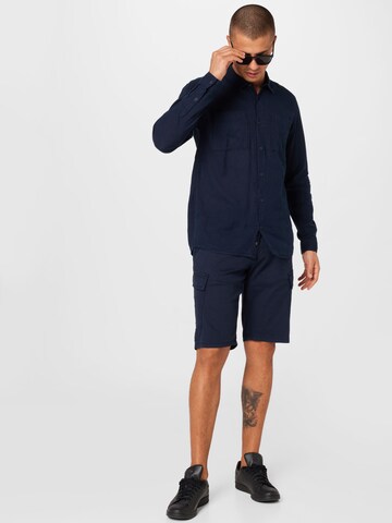 Regular Pantalon cargo 'John' QS en bleu