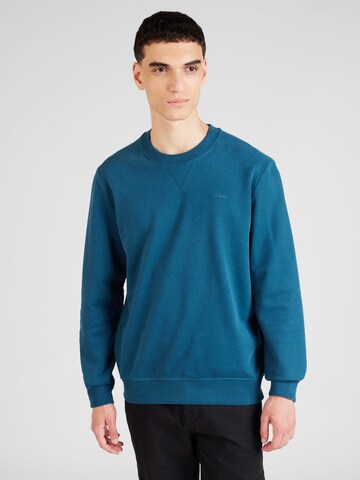 s.Oliver - Sweatshirt em azul: frente