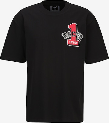 19V69 ITALIA - Camiseta 'Tamaro Racing' en negro: frente