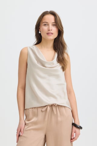 b.young - Top 'Fairchild' en gris: frente