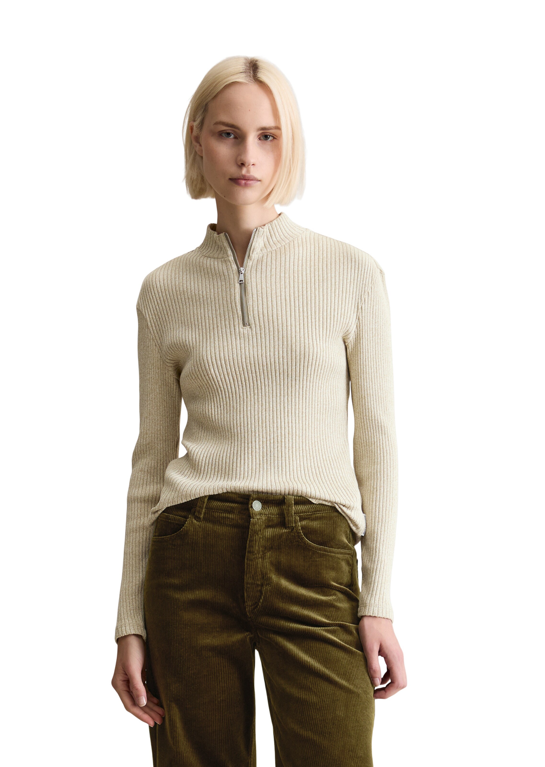 Marc O'Polo DENIM Shirt in Beige: voorkant