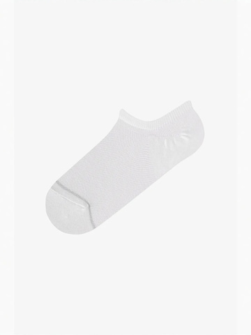 Penti Sukapöiad 'PENTI Basic Mesh Baumwoll-Lurex Sneaker-Socken Paar', värv valge