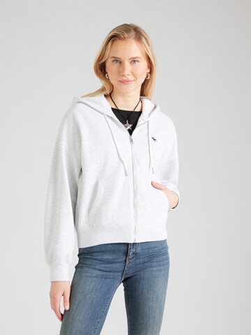 Abercrombie & Fitch Sweat jacket in Grey: front
