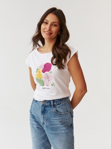 TATUUM T-shirt 'Amanda 3' i vit: framsida