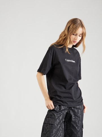 T-shirt 'HERO' Calvin Klein en noir : devant