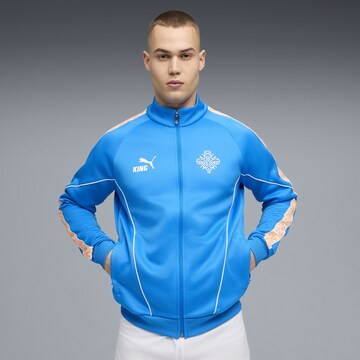 PUMA Trainingsjack 'Island King Anthem' in Blauw: voorkant