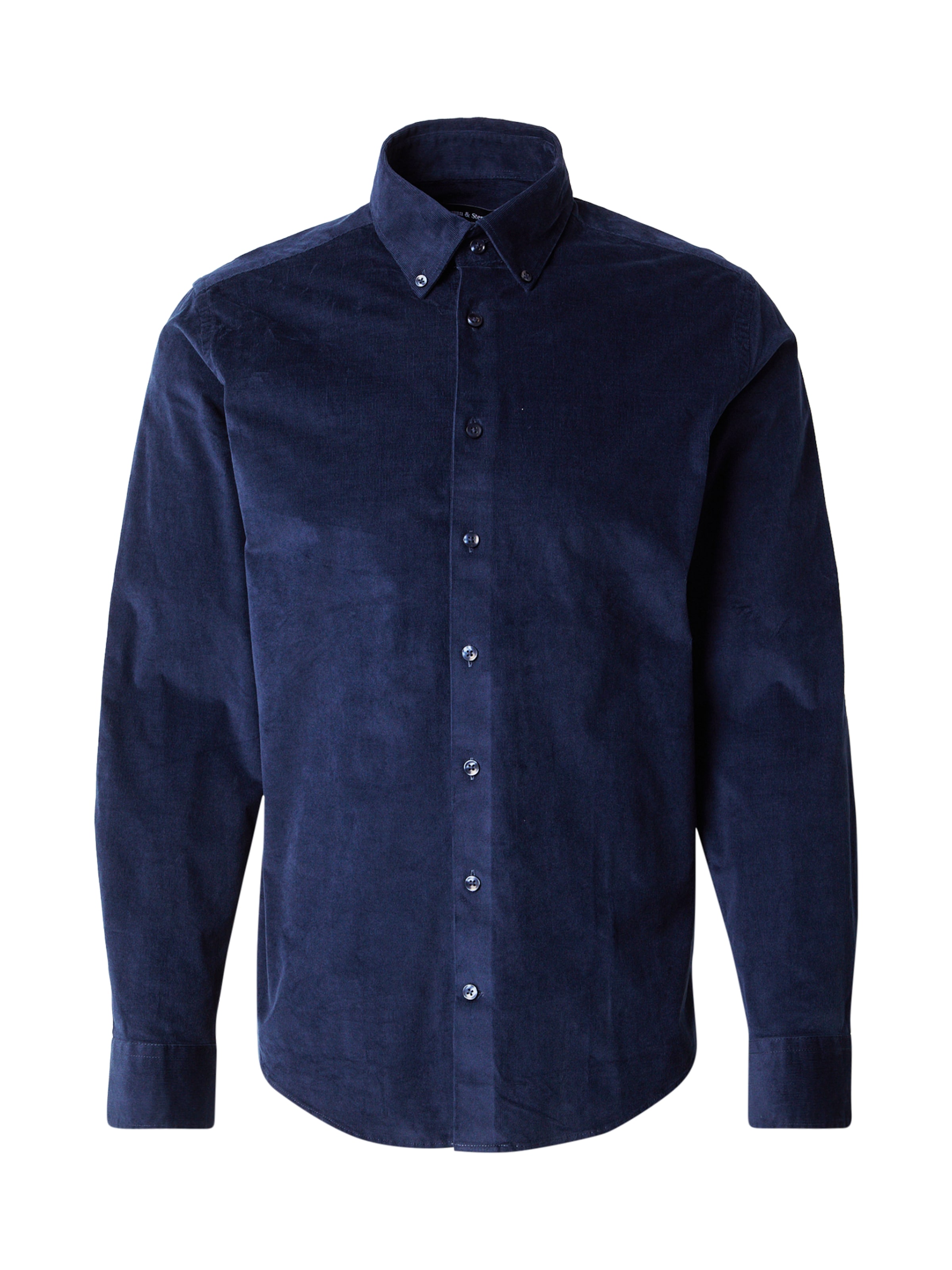 Coupe regular Chemise 'Monti' Bruun & Stengade en bleu : devant
