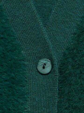 MANGO Gebreid vest 'Duckie' in Groen