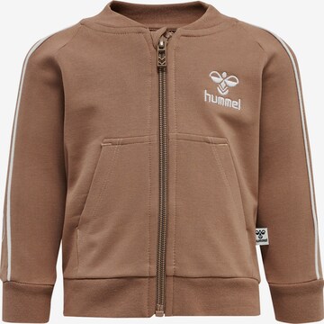 Hummel Zip-Up Hoodie in Brown: front