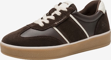 Baskets basses Tamaris en marron : devant