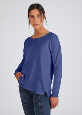 eve in paradise Sweater 'Greta' in Blue: front