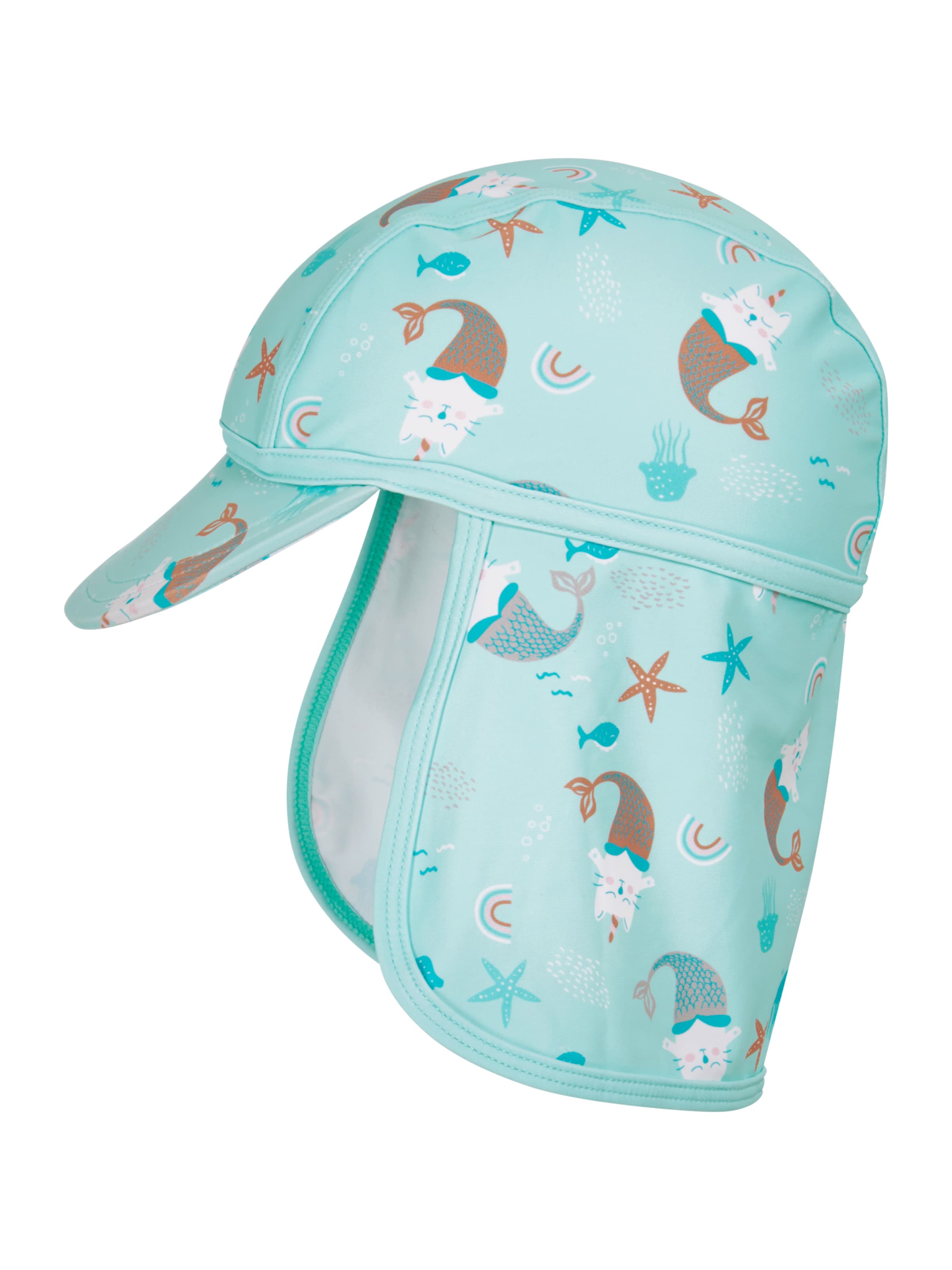 PLAYSHOES - Sombrero 'Unicorn Mermaid Cat' en verde: frente