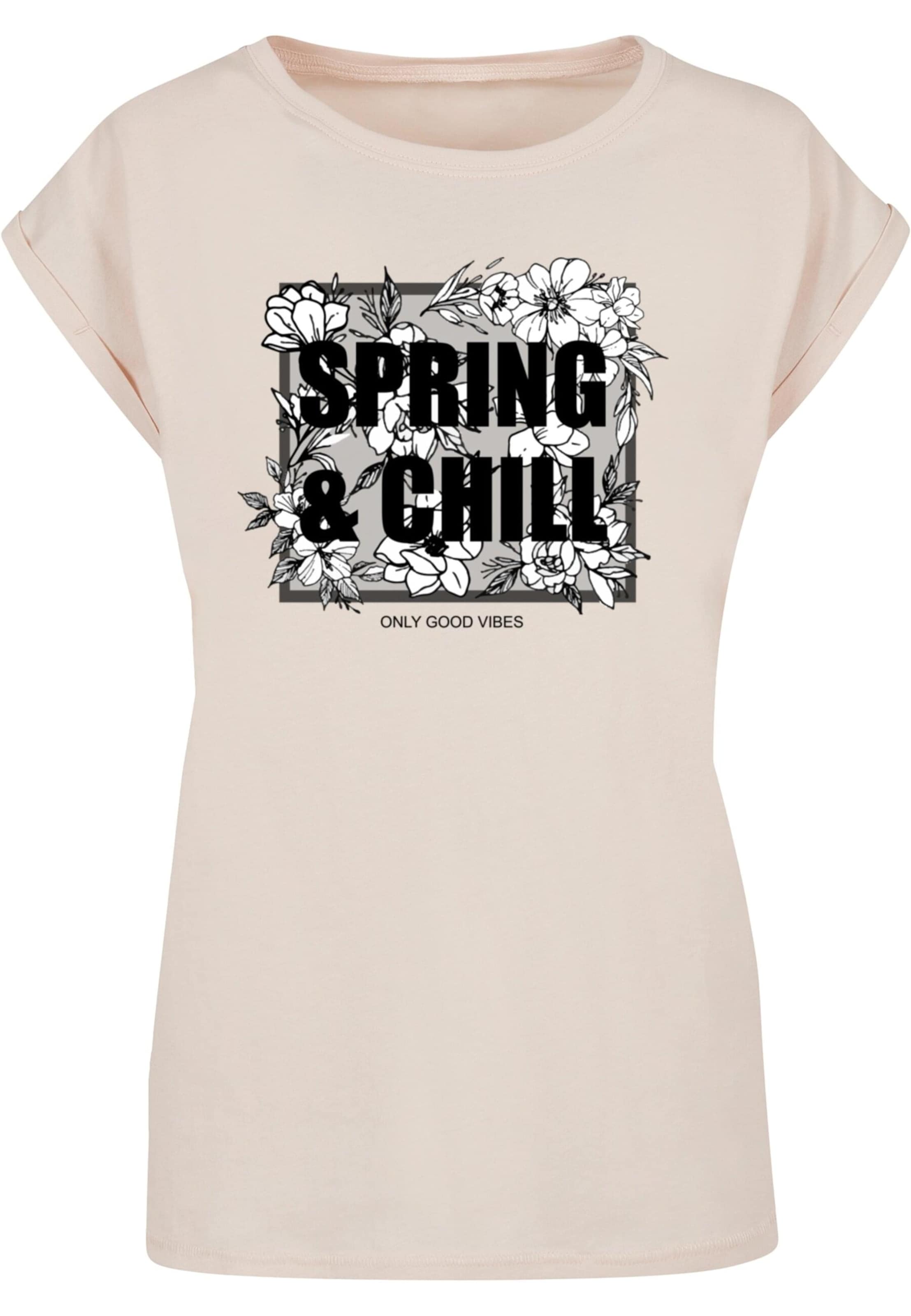Merchcode Shirt 'Spring And Chill' in Beige: voorkant