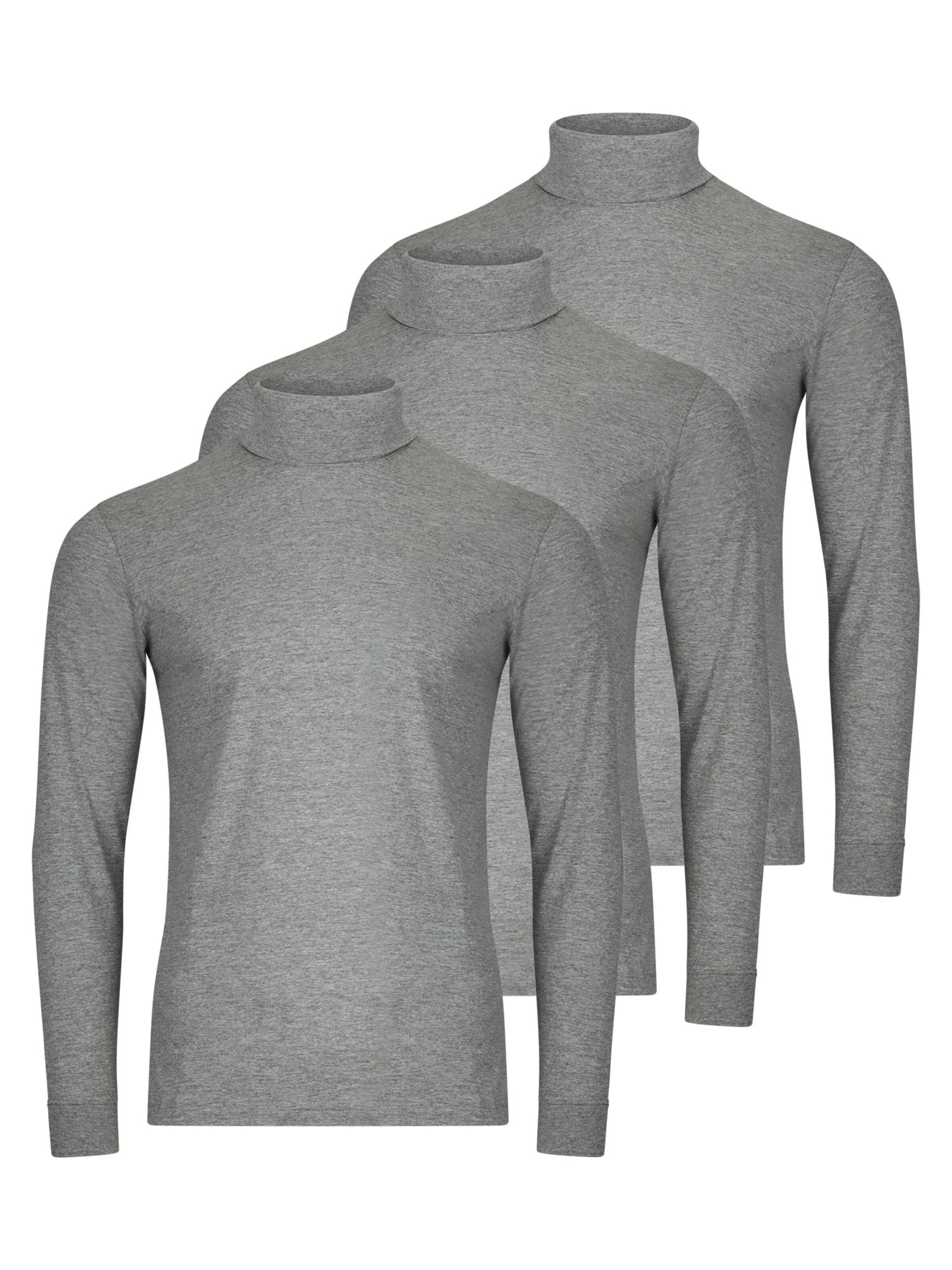 Ragman Shirt 'Basic' in Grey: front