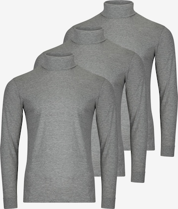 Ragman Shirt 'Basic' in Grey: front