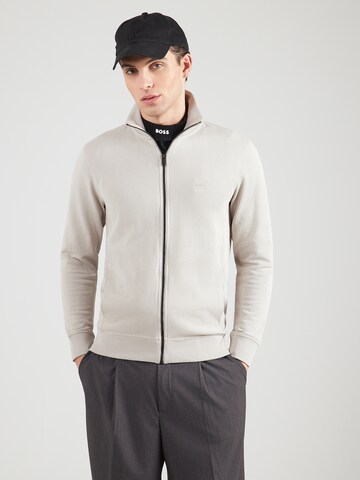 BOSS Суичъри с качулка 'Zestart' в сиво: отпред