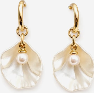 Boucles d'oreilles 'Shell Earrings Gold' SallyJaneBridal en or : devant